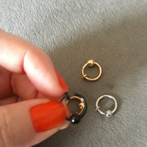 Fake Septum Rings Fake Nose Rings - Picture 2 of 6